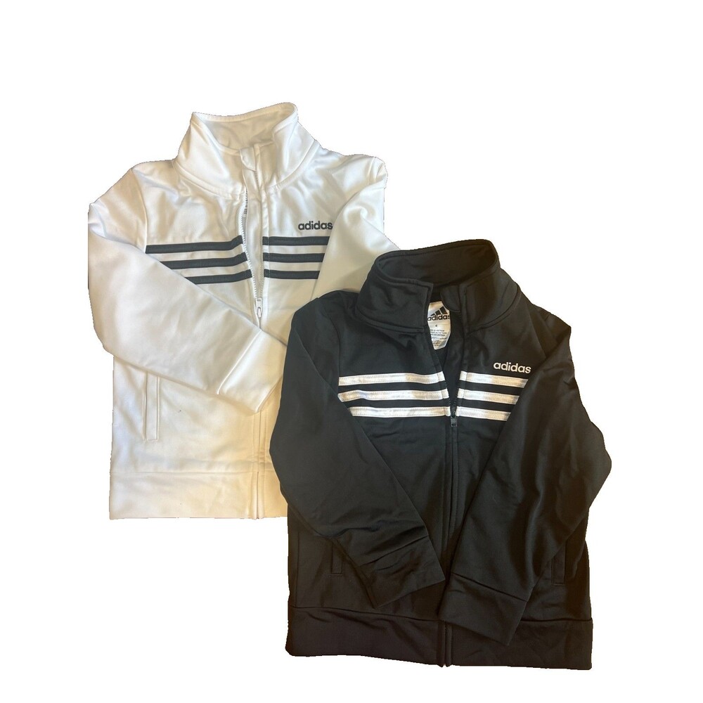 Boys Size 4 Adidas Track Tricot Jackets Lot of 2